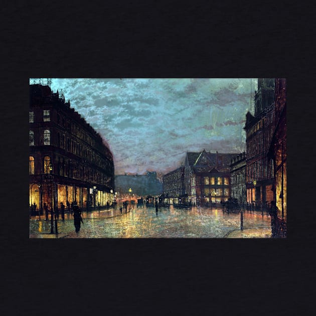 John Atkinson Grimshaw Boar Lane Leeds Lamplight by pdpress